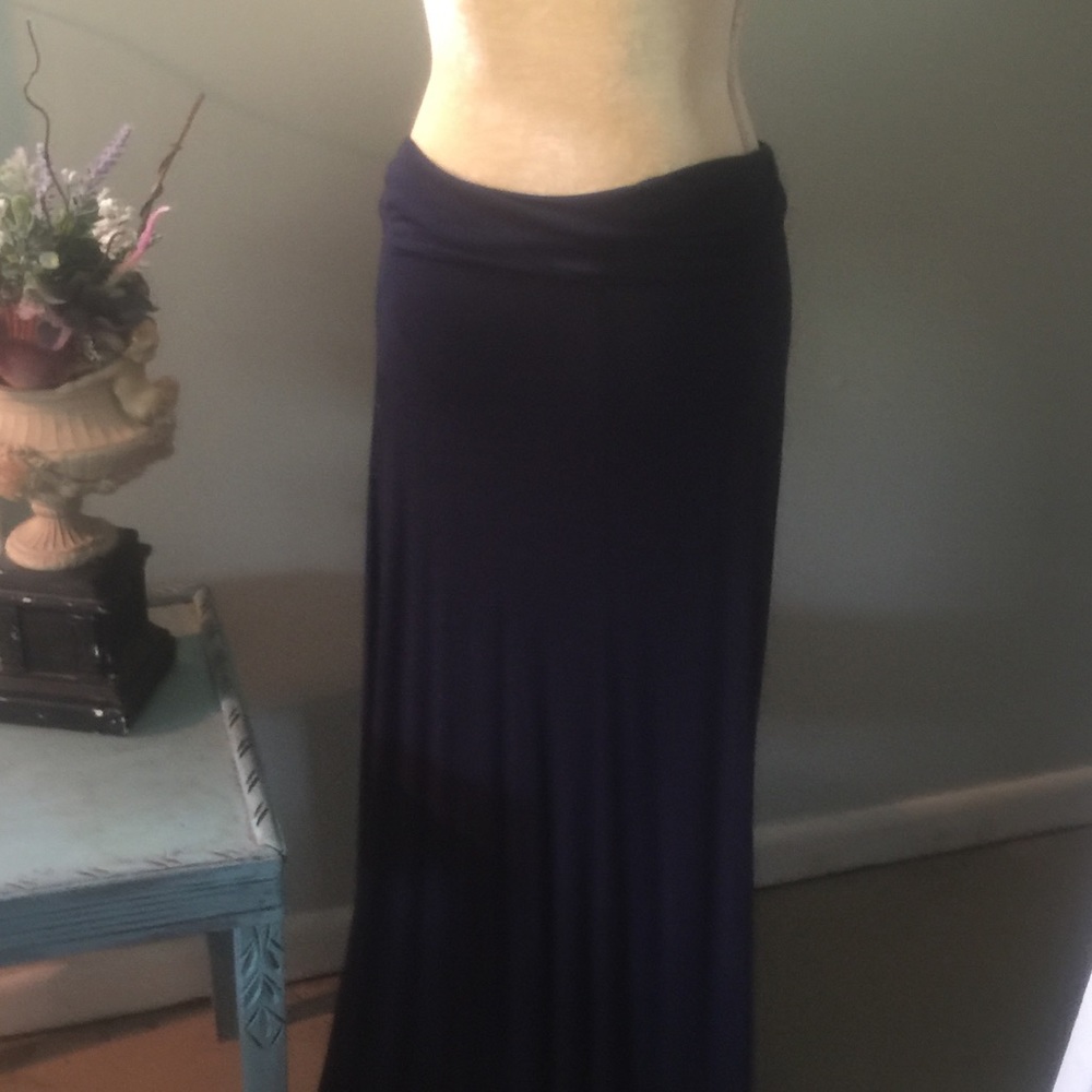 Finders Keepers Fold over Navy Skirt